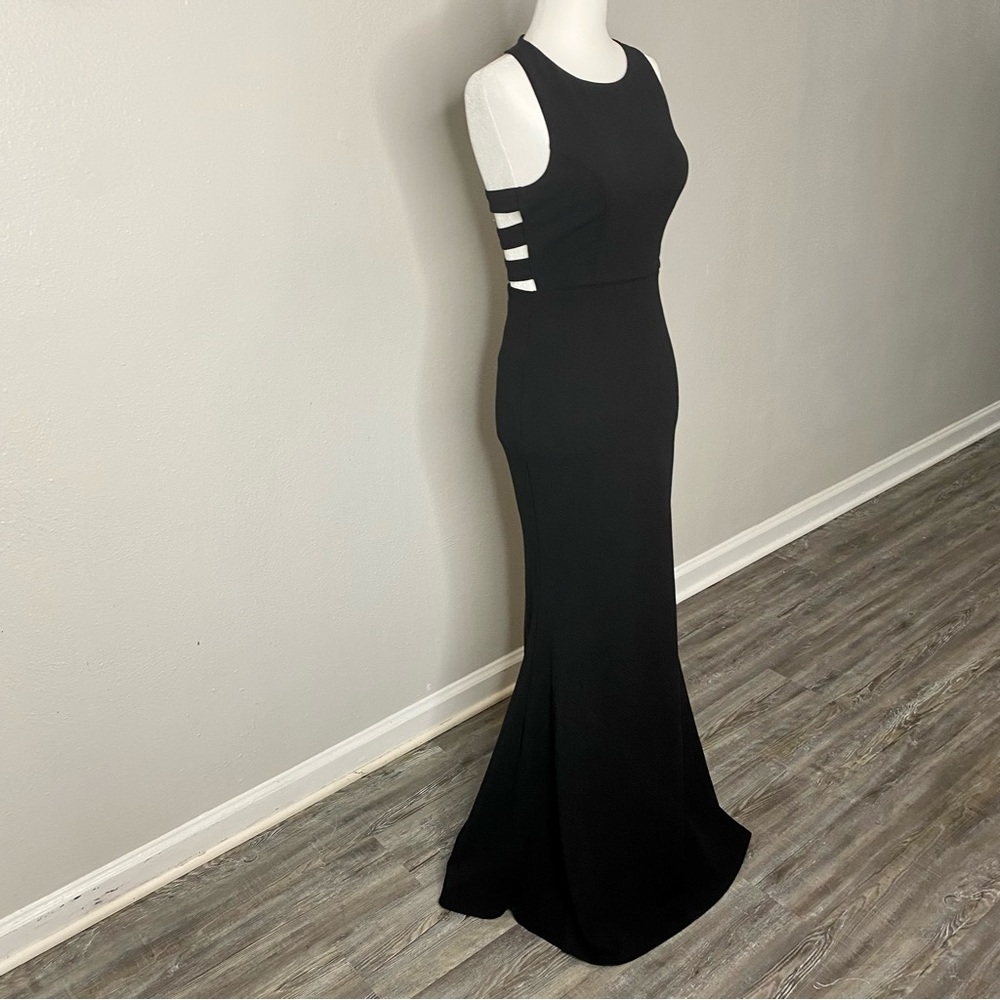 Lulus Power of Wow Black Backless Maxi Dress (NWT)